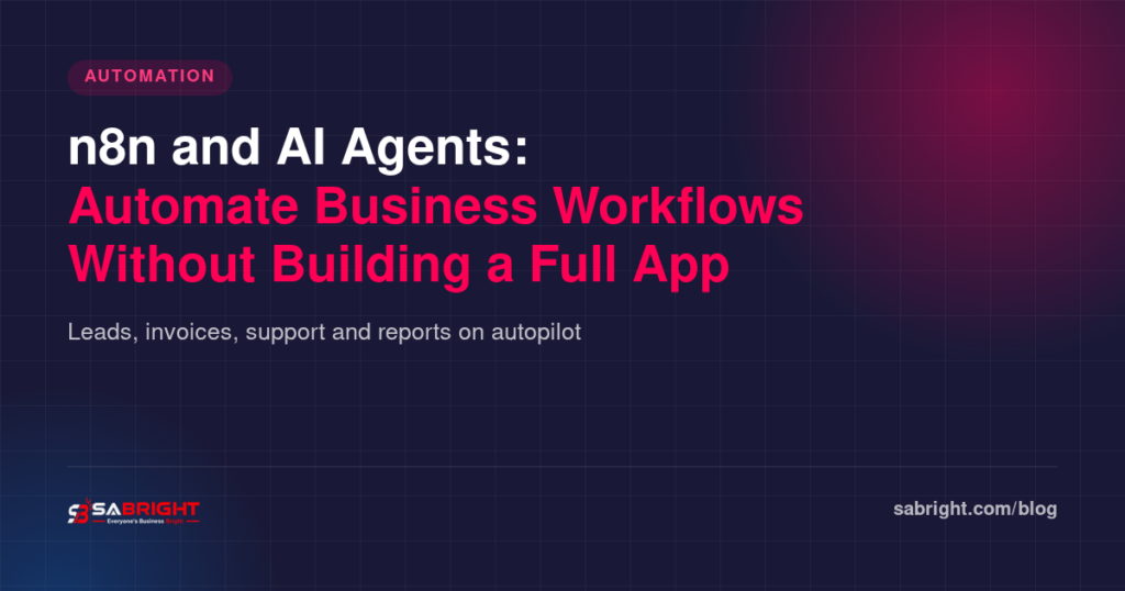 n8n and AI Agents: Automate Business Workflows Without Building a Full App